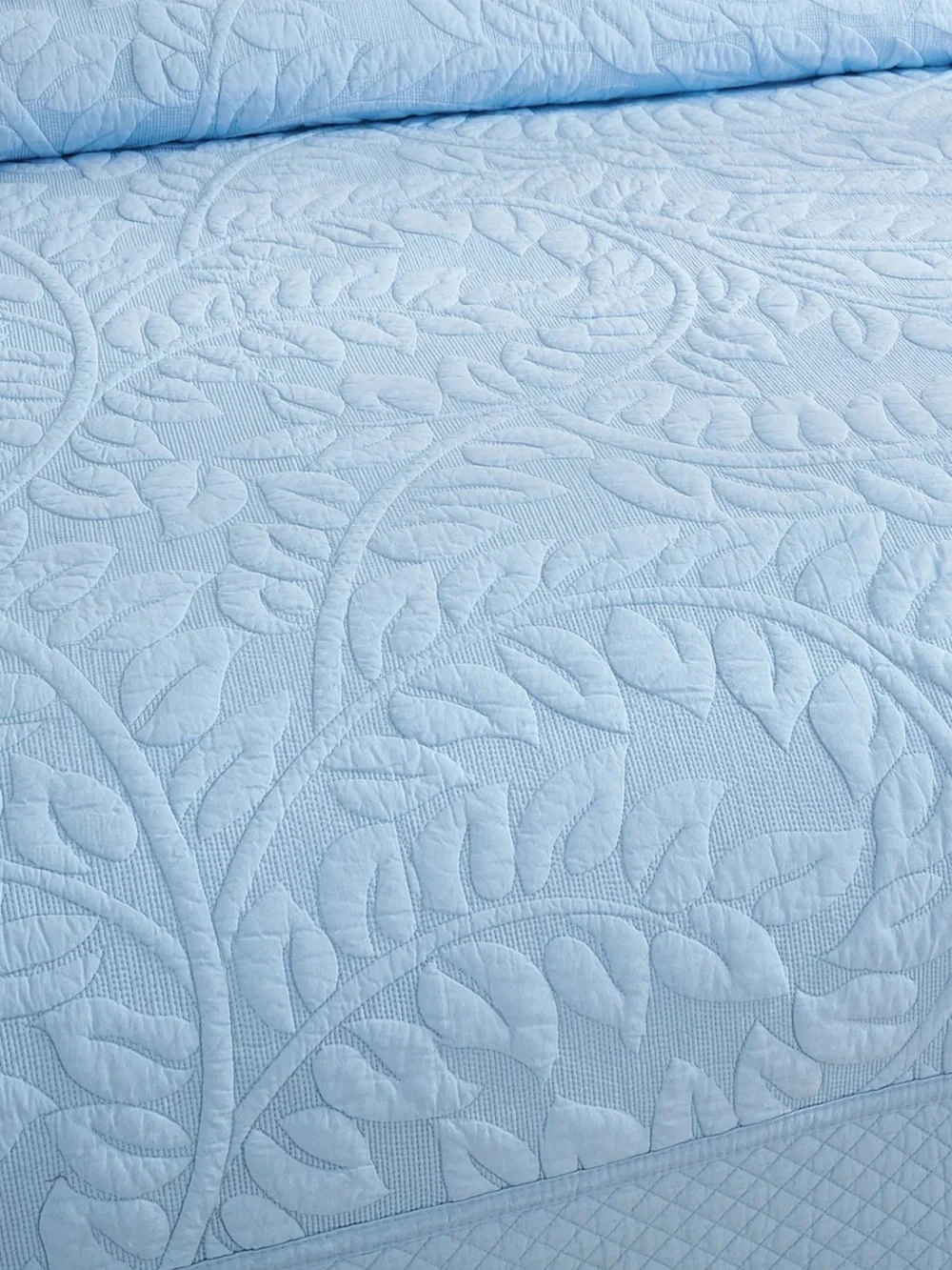 3 PIECE 100% COTTON QUILT SET, OVERSIZED QUILTED BEDSPREAD
